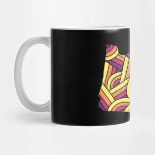 Oregon Map Art Mug